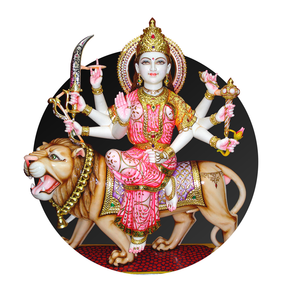 3 feet Marble Durga Murti