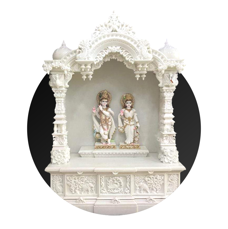Designer White Marble Temple