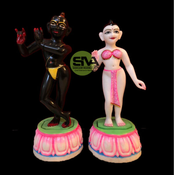 Marble Isckon Radha Krishna Murti