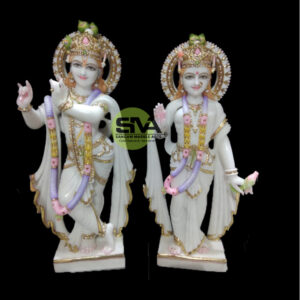 Marble Radha Krishna Idol for Home