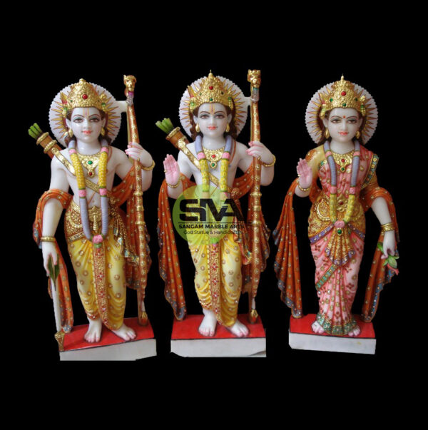 Marble Ram Sita Statue
