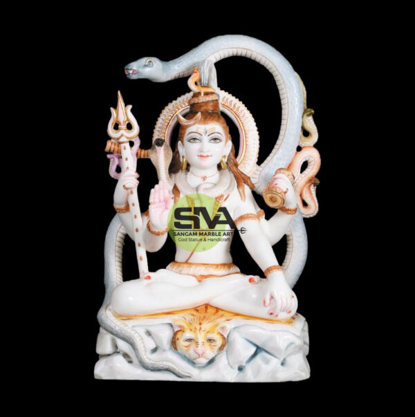 Shiv Idol With Pure Marble