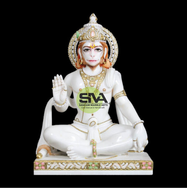 Beautiful hanuman Statue in marble