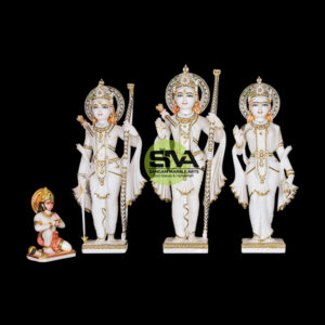 Beautiful Ram Sita Statue from White Marble