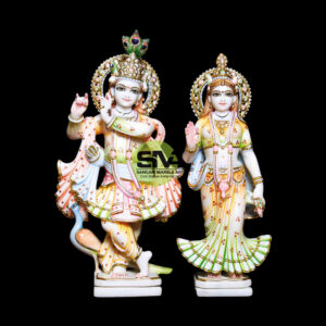 Designer Marble Radha Krishna Statue
