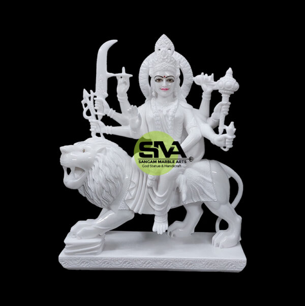Markrana White Marble Durga Mata Statue