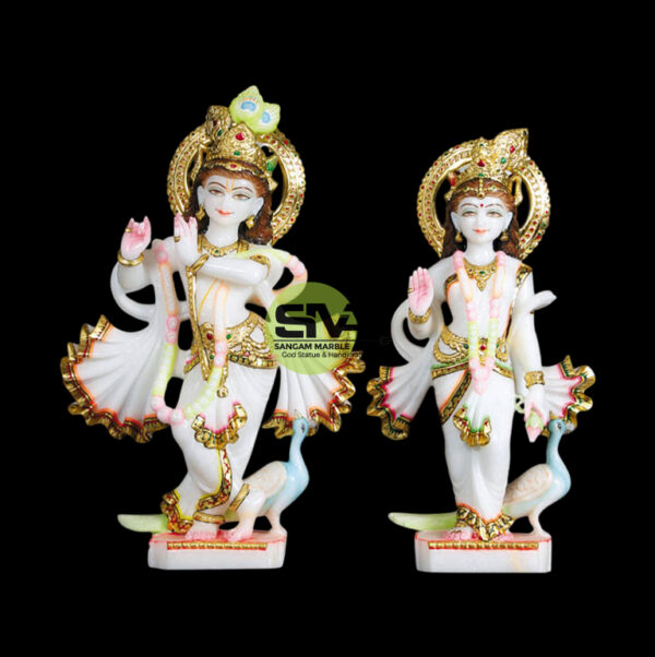 Radha Krishna Statue Hindu Divine Couple