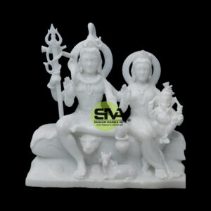 White Marble Shiv Ji Statue