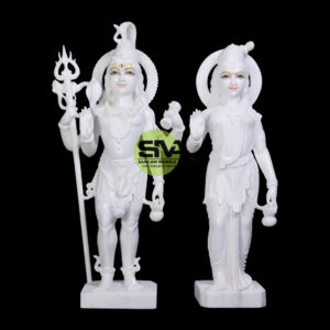 White Marble Standing shiv murti